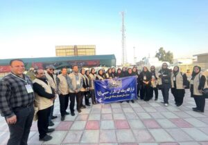 گزارش تصویری از اولین کاروان رسانه ای بسیج رسانه استان خوزستان به مرز چذابه