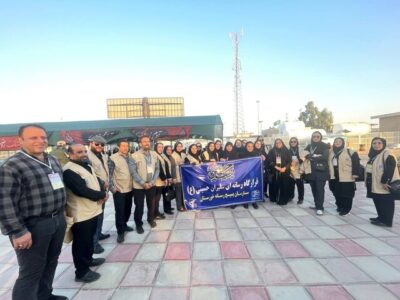 گزارش تصویری از اولین کاروان رسانه ای بسیج رسانه استان خوزستان به مرز چذابه