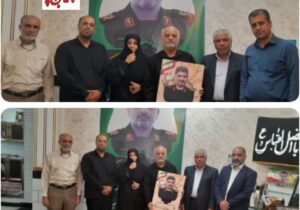 دیدار رئیس بسیج جامعه پزشکی استان خوزستان با خانواده سردار شهید امین‌پور جودکی